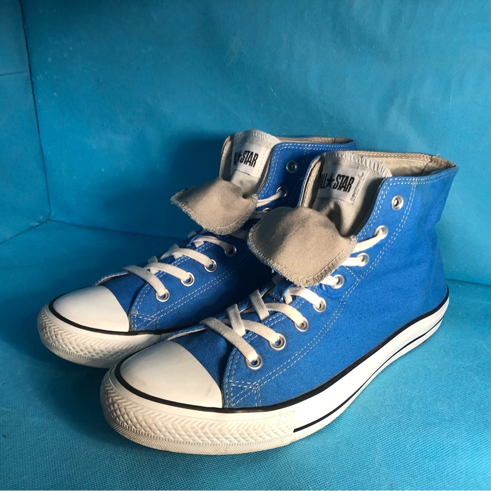 Blue Converse Chuck Taylor double upper